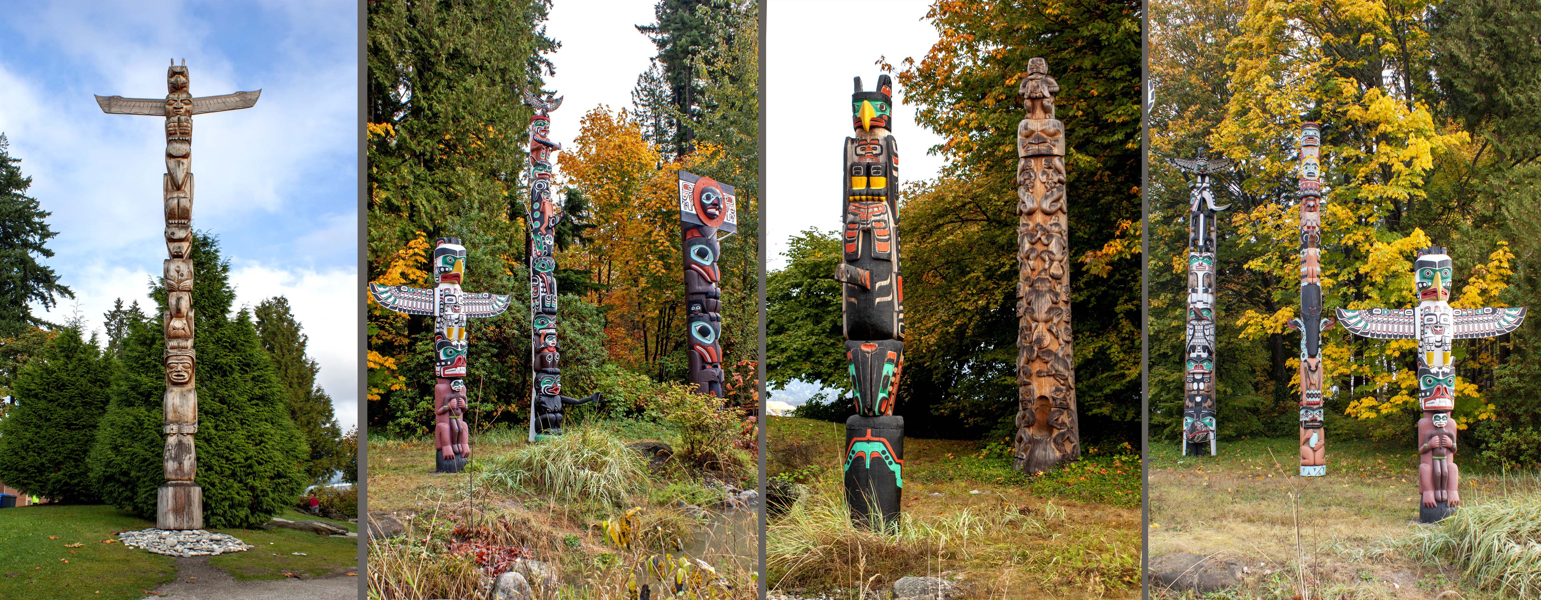 Stanley Park Totem Poles, Vancouver