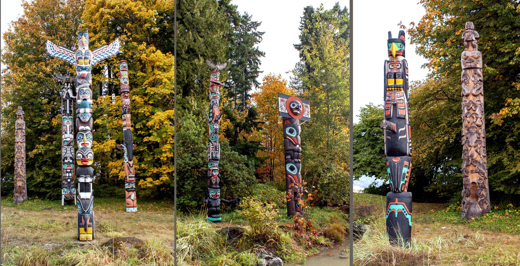 Stanley Park Totem Poles, Vancouver