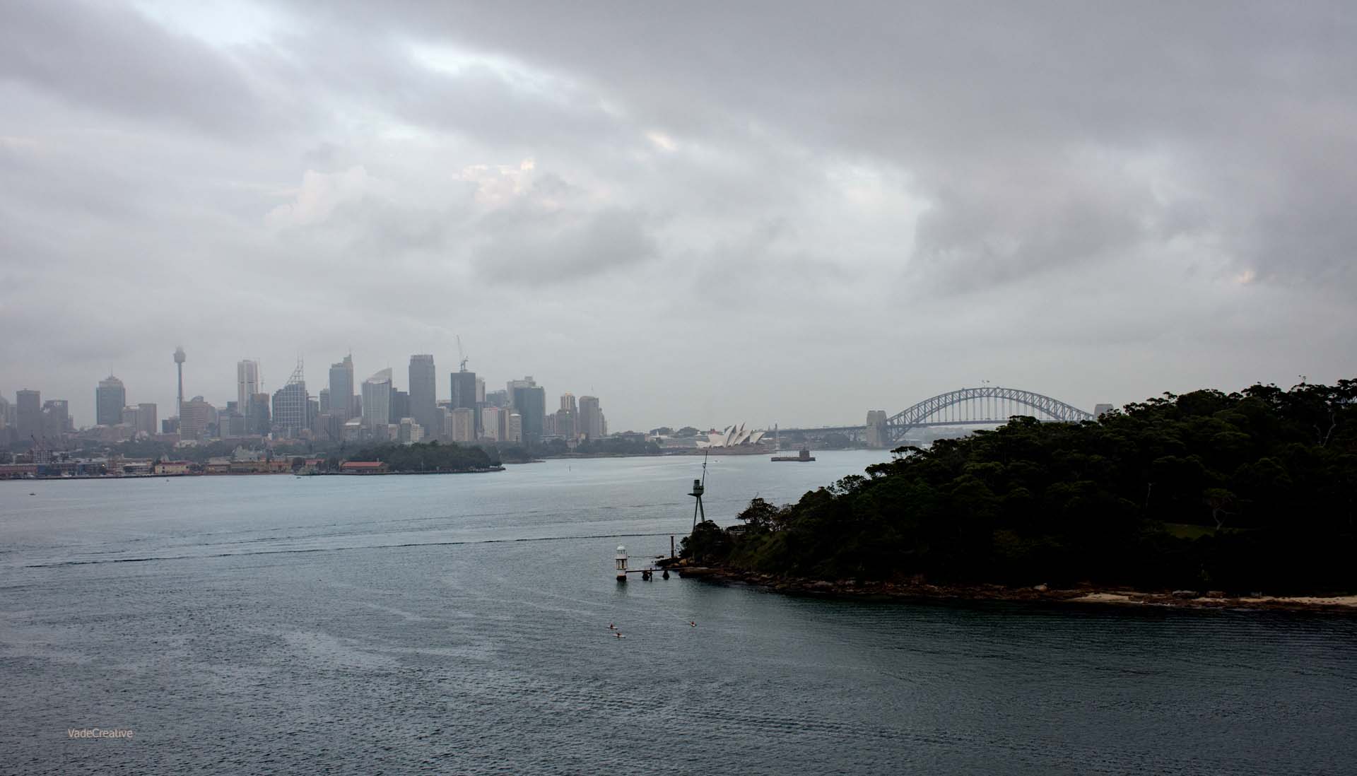 Early Morning Fog, Steaming into Sydney Harbour