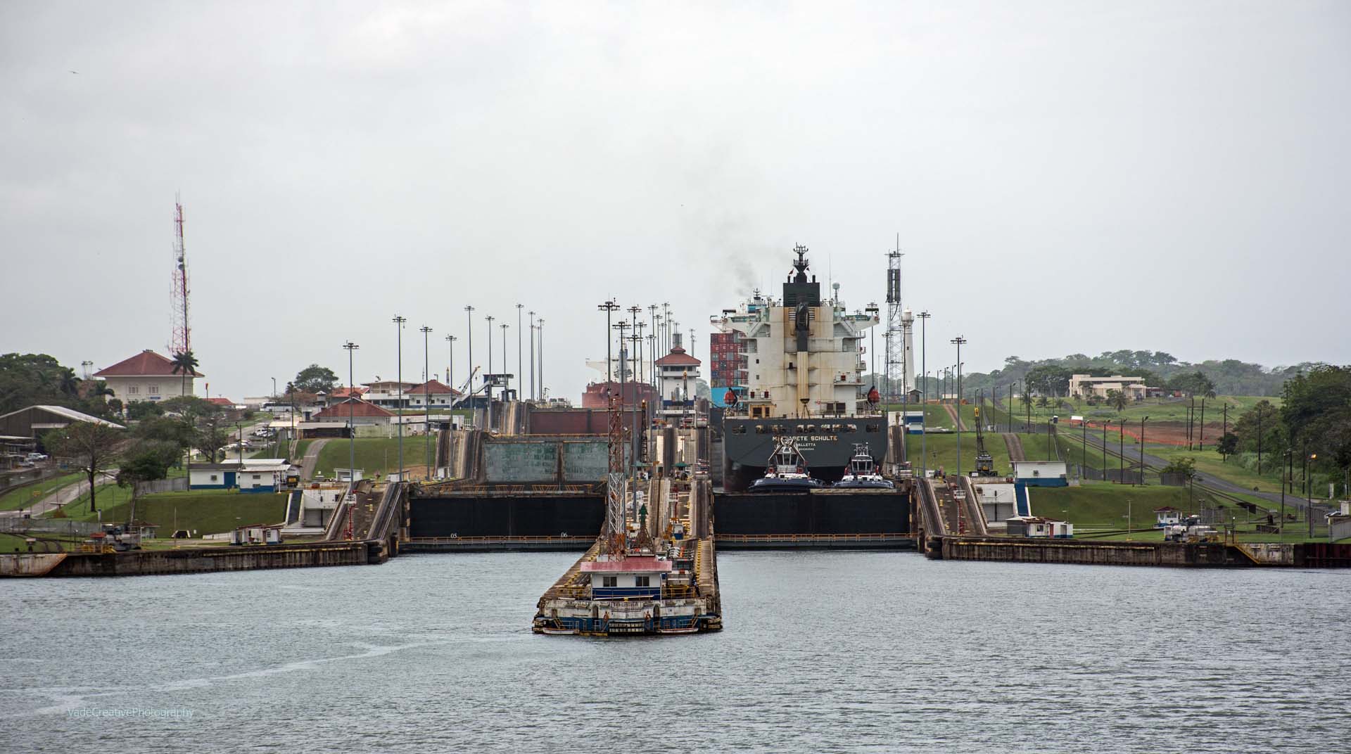 Entrance to Panama Cannal, Early Morning Approach