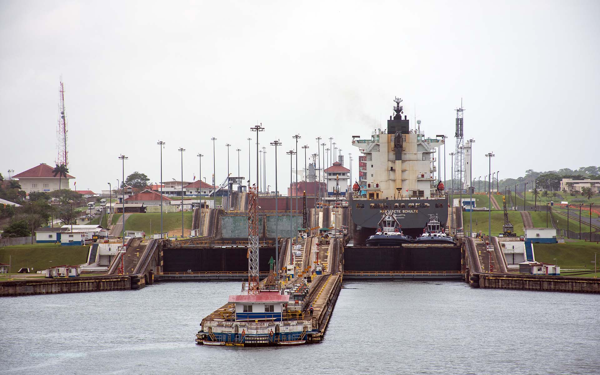 Entrance to Panama Cannal, Early Morning Approach