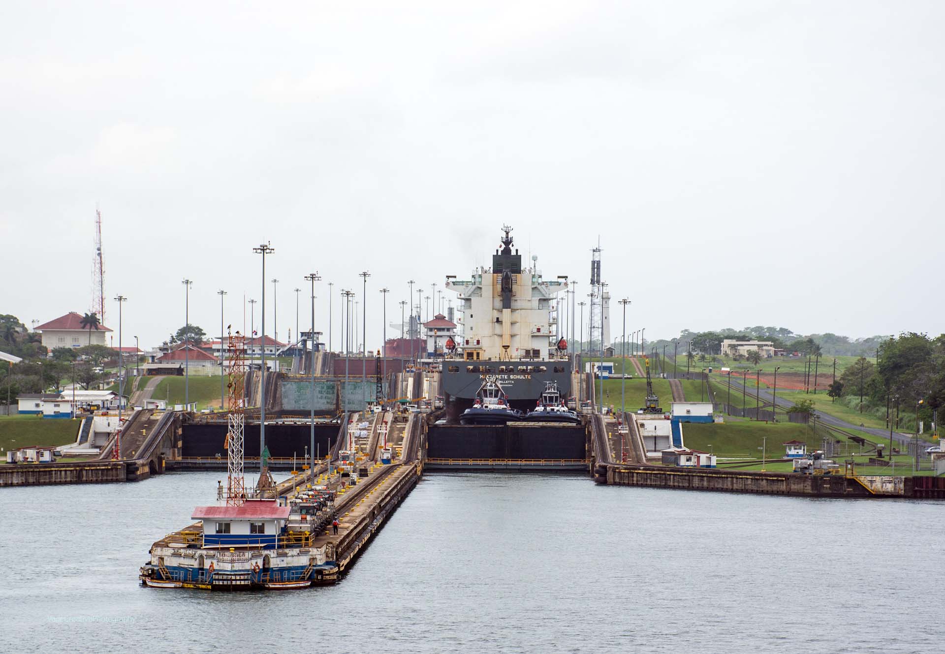 Entrance to Panama Cannal, Early Morning Approach