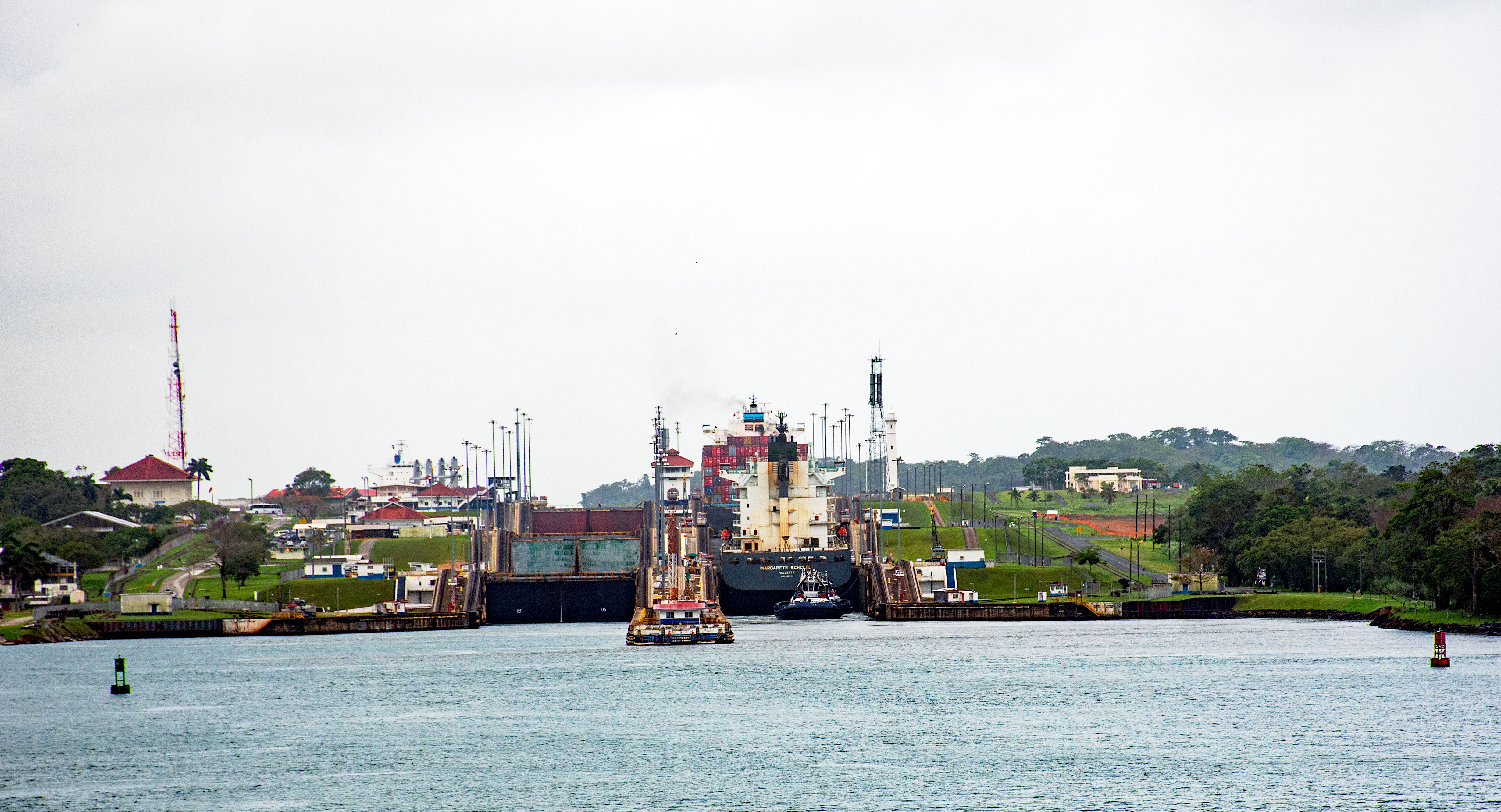 Margaret Schulte Container Ship Entering Cannal