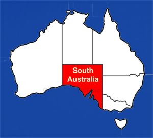 Location Map of South Australia